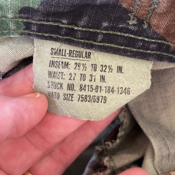 Vintage Mens Camo Cargo Pants - Picture 3 of 3